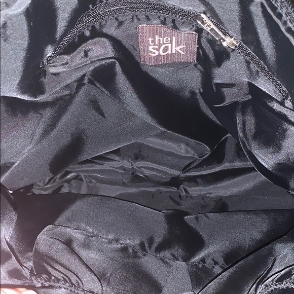 Multi-colored striped crochet shoulder bag - Picture 3 of 3